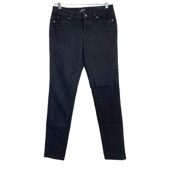 ANN TAYLOR LOFT Modern skinny ankle Black jeans Size 4 - Picture 2 of 12